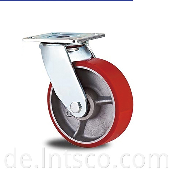 Heavy Duty PU on Iron Swivel Casters